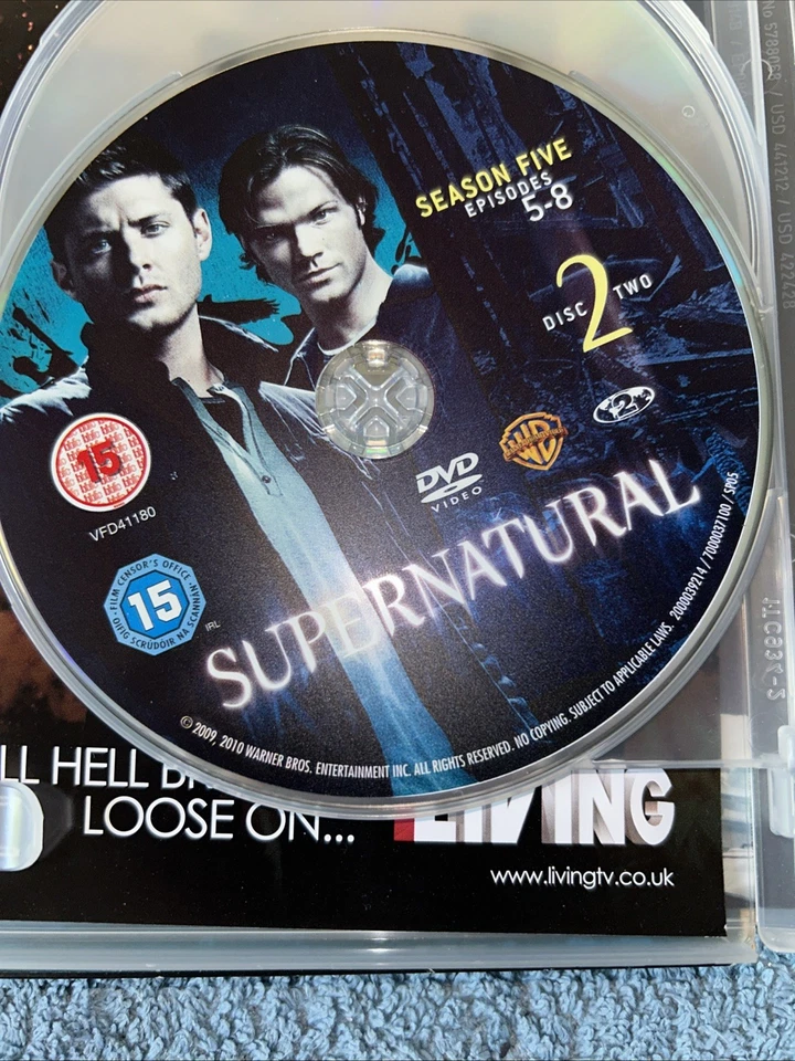 Supernatural-Series 5.1,5.2,6,7 &8 Complete (Box Sets-DVD, 2013) - Image 4 of 4