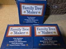 Broderbund Family Tree Maker Version 8 Volumes 1, 2,  3 Y2K 2000 CD-ROM