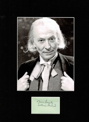 WILLIAM HARTNELL THE FIRST DOCTOR WHO AUTHENTIC SIGNED AUTOGRAMM DISPLAY