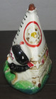 Vintage Winking Indian Brave Boy & Teepee Ashtray Ceramic 1950s Kitschy 4" Tall — photo 2