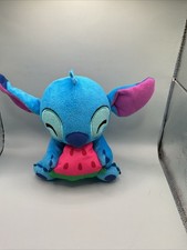 Disney  s Stitch Eating Watermelon 6  Plush Stuffed Toy