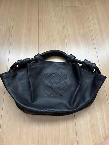 LOEWE Nappa Aire Anagram Bag, Nappa Leather, Black #QY9G9A