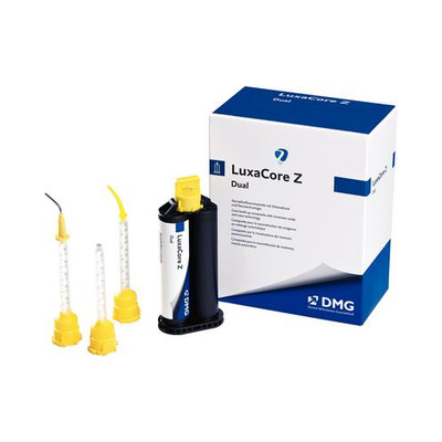 DMG 213331 Luxacore Z-Dual Automix Core Buildup Material Cartridge Kit Blue