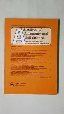 114280 ARCHIVES OF AGRONOMY AND SOIL SCIENCE - ARCHIV FÜR ACKER- PFLANZENBAU UND
