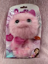 B32 Pomsies 'Blossom" Fluffy Pink Interactive Pet Cat - Purrs, Talks, Lights Up