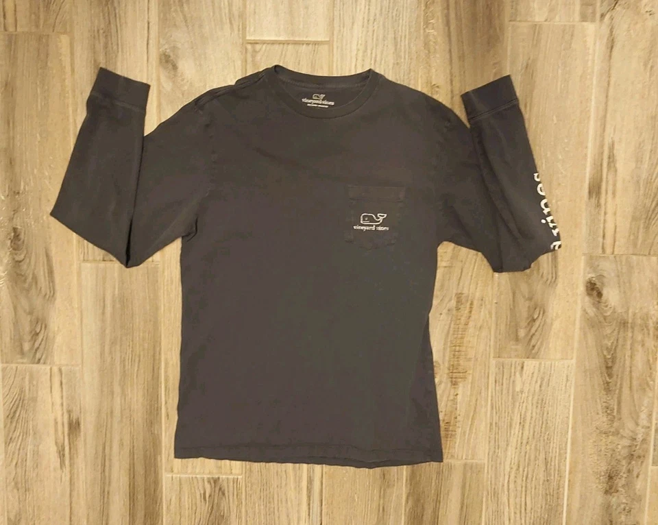 Camiseta Blazer Azul Elastizado Vineyard Vines Para Hombre Mediana M Manga Larga Bolsillo Foto 2 de 4