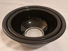 Pyrex BLACK 323, 325 black with clear bottom mixing bowls. Vintage Retro