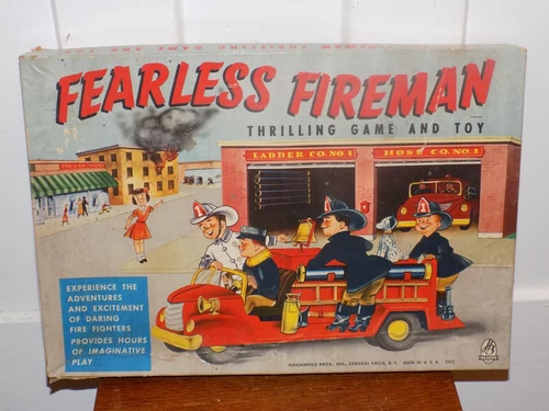 Vintage Hasbro Fearless Fireman Game and Toy