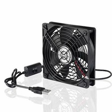 ELUTENG 120mm Fan 5V L/M/H 3-Degree Speed Switch Portable Home Office USB Fans
