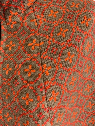 Welsh Wool tapestry cape Size M VGC 100% wool woven poncho coat jacket Rhydybont - Picture 8 of 16