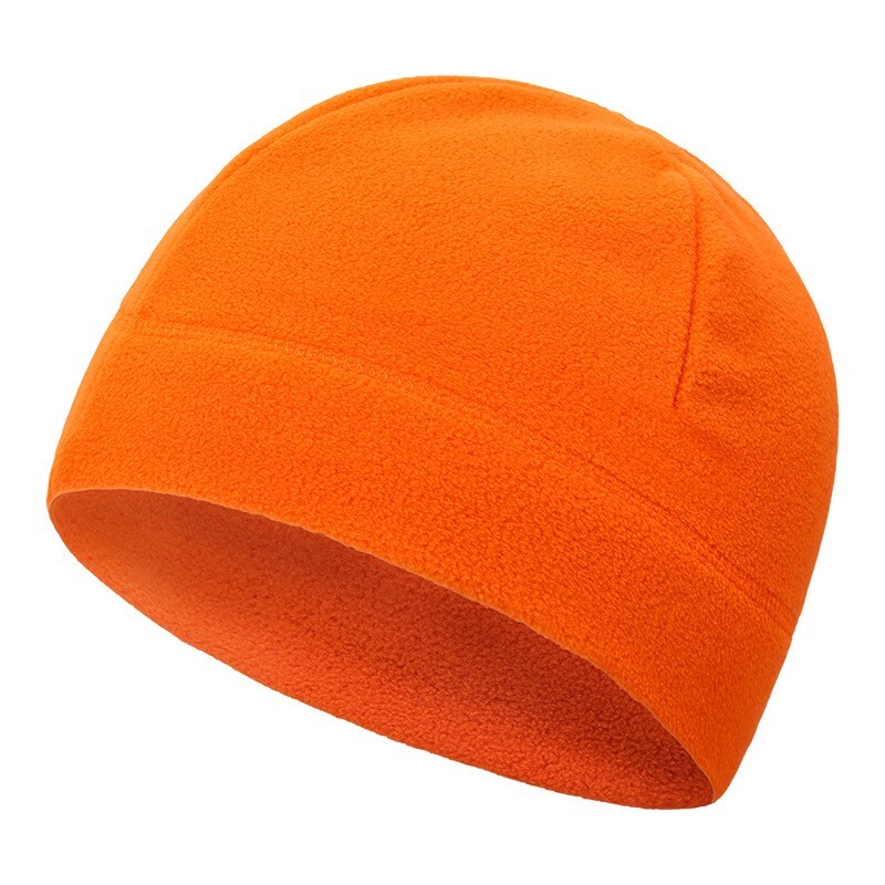 Beanie Stocking Cap Hat Hunting Military Outdoors Biker Sport Neon Orange Fleece