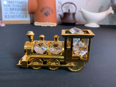 Crystal Temptations ZUG Figur Ornament 24k vergoldet mit Kristallen