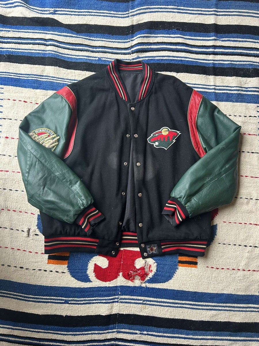 Vintage 90's Jeff Hamilton Minnesota Wild NHL Reversible Jacket