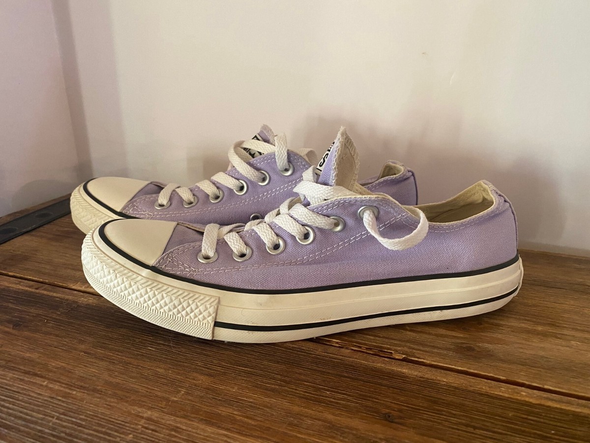 Converse Light Lavender Canvas Sneakers Men\'s Size 13 Low Top Casual Shoes * converse all star purple products for sale | eBay main image 3