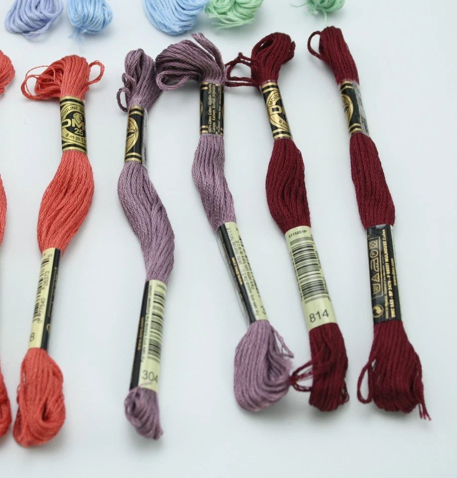 20 Piece DMC Embroidery Floss Lot 11 Colors 6-Strand - Image 4 of 4