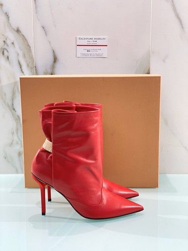 Stivaletto N 21 Donna In Pelle Rosso Con Tacco Luxury N21 Boot Woman 37 |  eBay