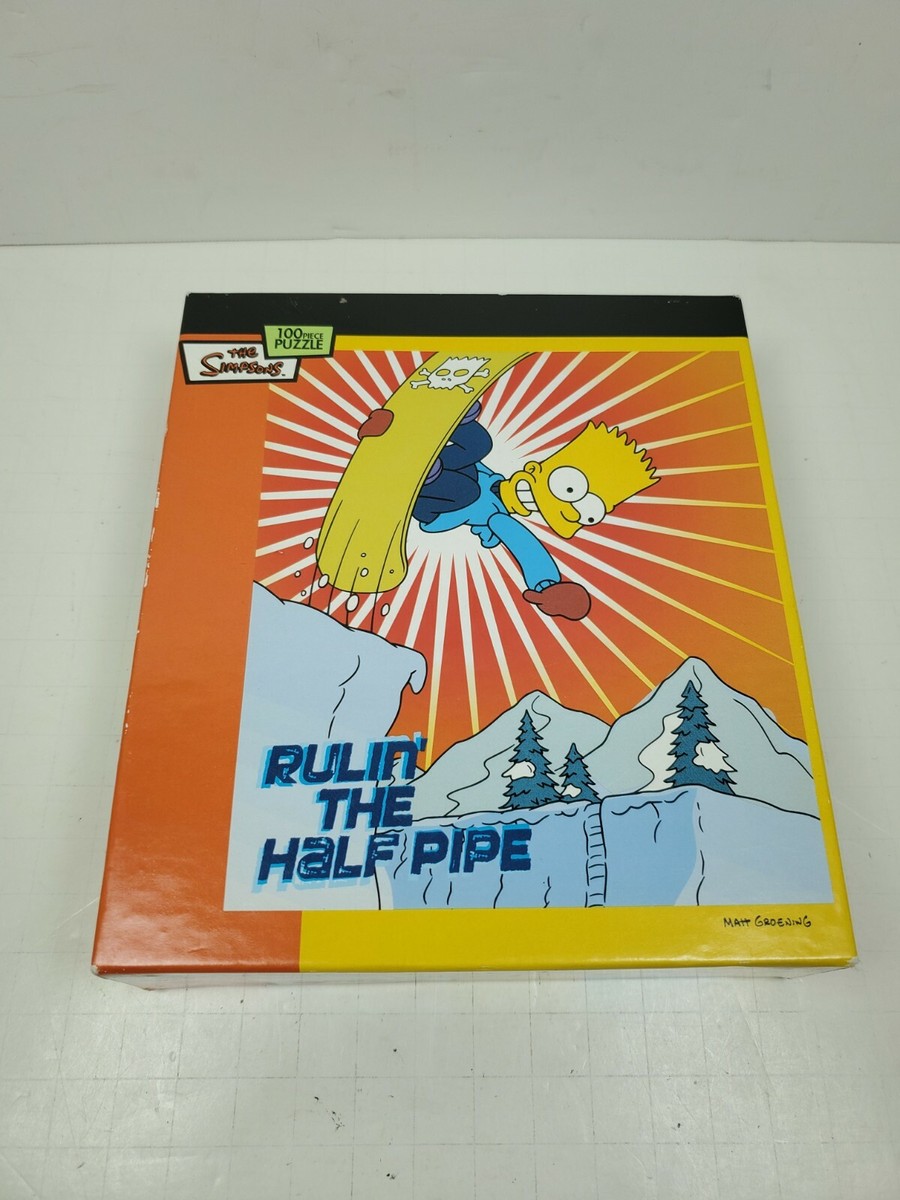 Simpsons Bart Sk8 100 Piece Puzzle New Unopened in Original
