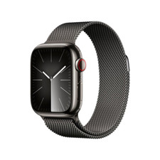 Apple Watch Series 9 41mm Stainless Steel Case with Milanese Loop - Graphite,...