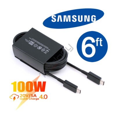 Original Samsung DX510 5AMP 100 Watt 6FT USB-C Cable For Galaxy S26 S25 +/Ultra