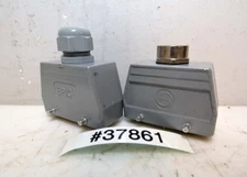 2 6 Pin Electrical Connectors With Hoods (Inv.37861)