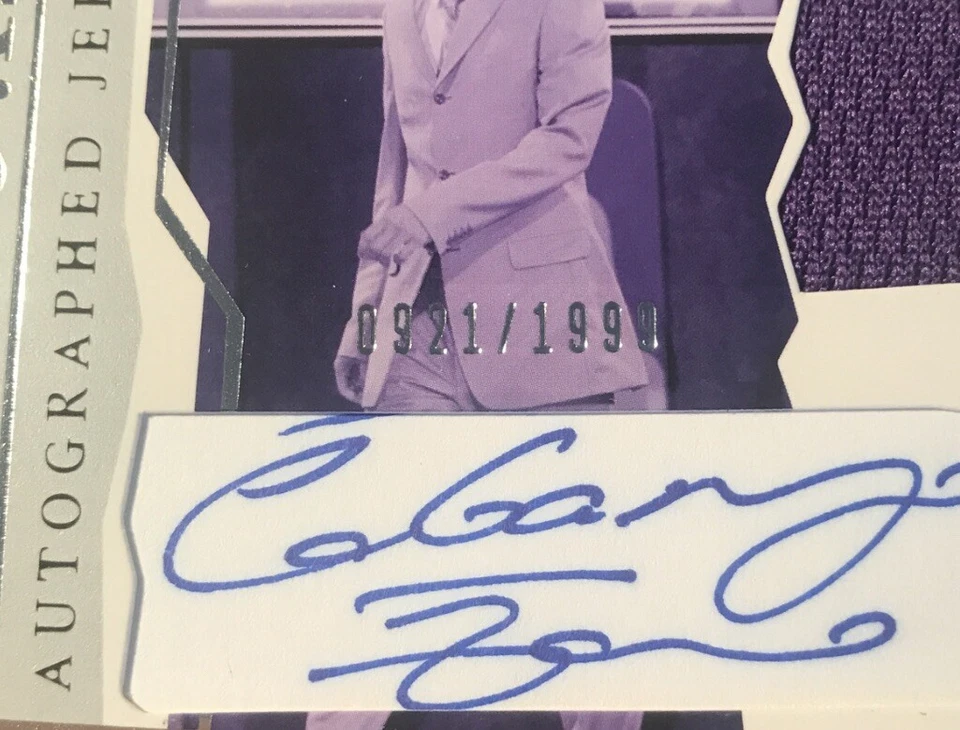 2003-04 SPx Rookie Jersey Autograph Zarko Cabarkapa #181 #’d 0921/1999 - Image 3 of 3