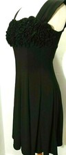 Little Black Dress from R&M Richards Sz 6 Ruffle bodice - Lined - Sleeveless