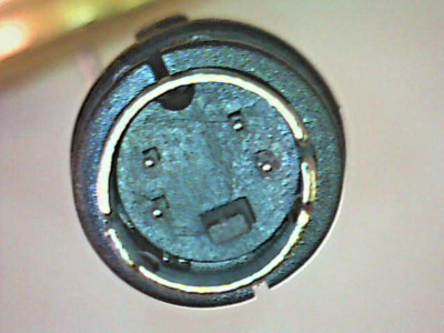   Mini-DIN-Stecker 4pol mit Knickschutz 4-Pin 4 Kontakte male ZUET