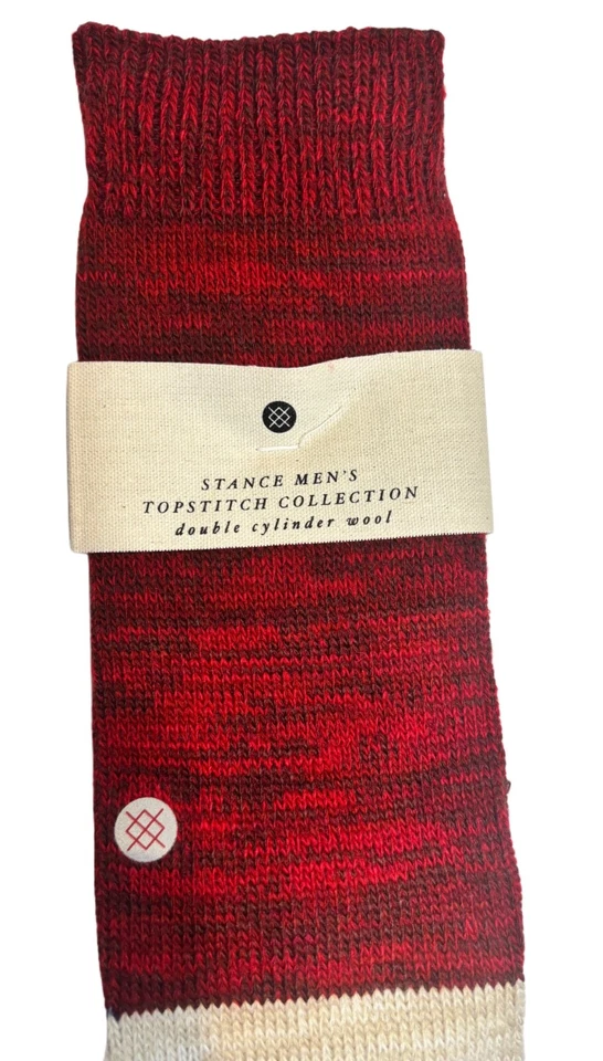 STANCE ARICA цилиндр шерсти повседневный экипажа носок мужской красный большой 9-12 #M532D16ARI - Изображение 2 из 4