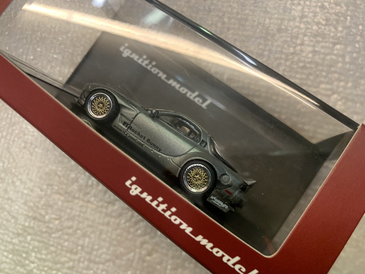 自動車 ignition model Rocket Bunny RX-7 FD 1/64 Ignition Model 1:64 Mazda RX-7 FD3S Rocket Bunny in Red