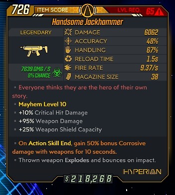Borderlands 3 🔥Buy 1, Get 1 Free🔥 Any Level 72 SMGs - Any Anointment DLC4 - Picture 136 of 225