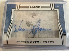 Warren Moon 2016 Panini Clear Vision Football Auto Card /25 Houston Oilers NFL