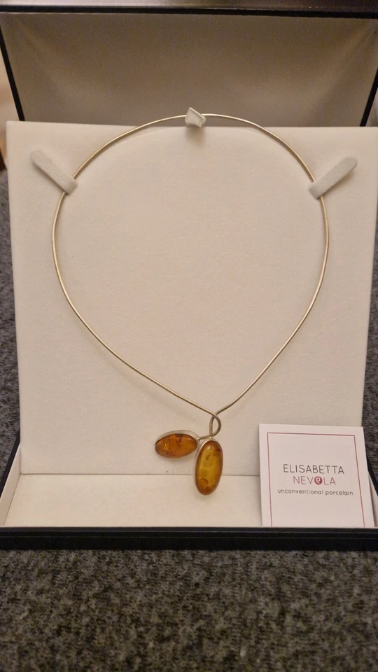 Collana donna pezzo unico artigianale Elisabetta Nevola nuova mai indossata - Immagine 4 di 4