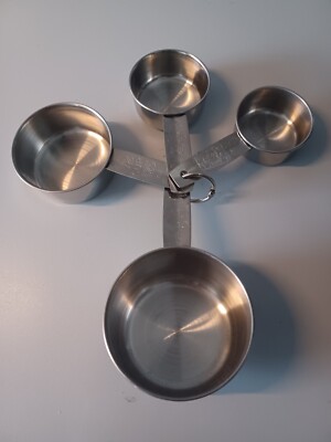 Edelstahl Messlöffel 4er Set 250ml 180ml 125ml 60ml
