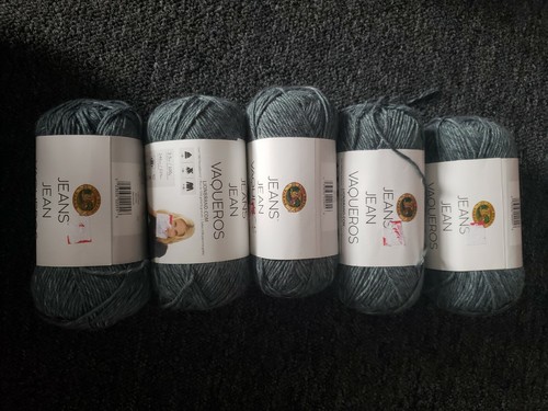 Lion Brand Jeans Yarn-Vintage, Set Of 5, 246yards each. 3.5oz. 