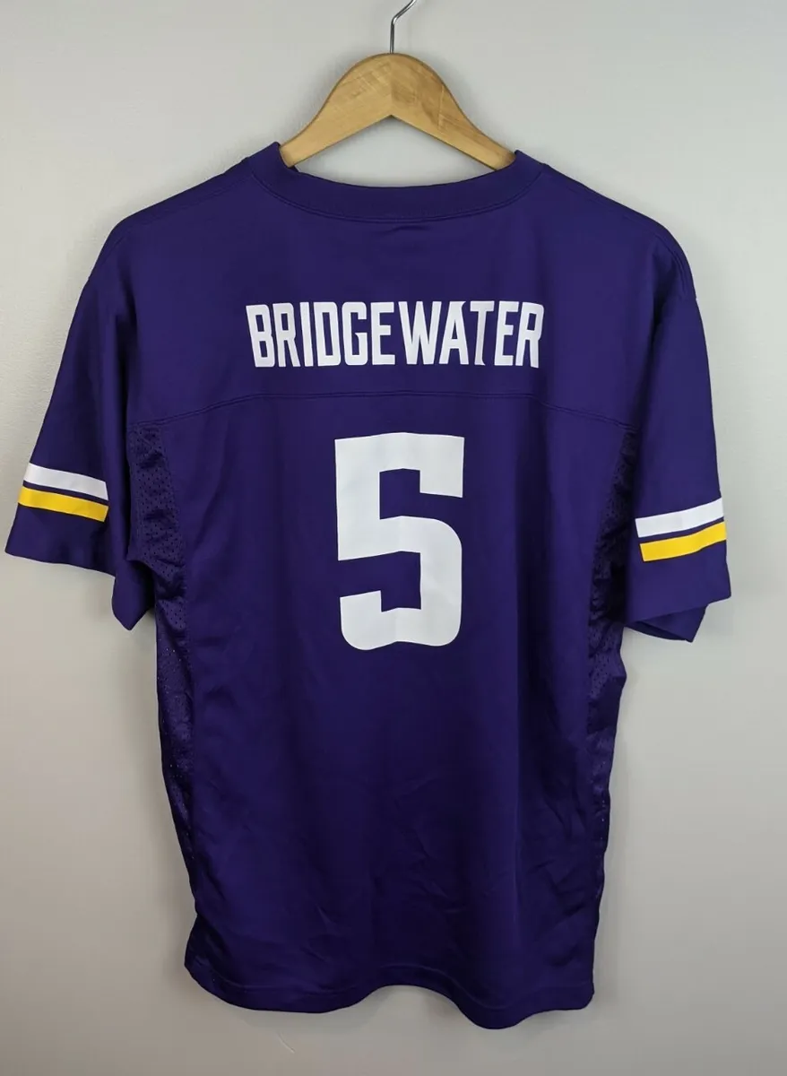 NFL Minnesota Vikings Official Teddy Bridgewater Youth Size Team Apparel  T-Shirt