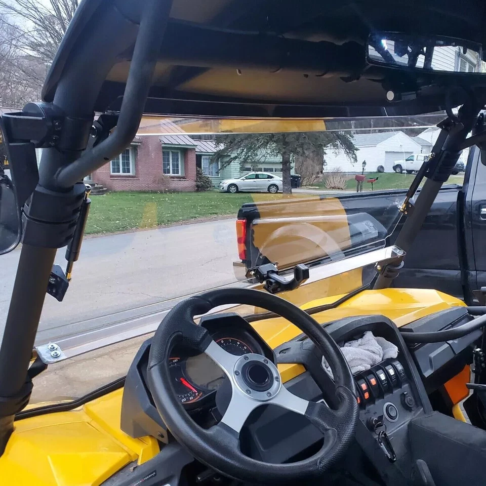 Parabrisas abatible 2 en 1 UTV 2011-2020 para Can Am Commander 800/1000/800R XT DPS Foto 4 de 4