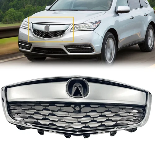 Parachoques delantero para Acura MDX 2014-2016 parrilla superior moldura cromada 75101TZ5A03 - Imagen 15 de 15