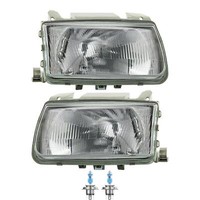 Scheinwerfer Set Links & Rechts H4 FüR VW Polo 6N1 Inkl. Osram Lampen