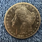 Hi grade BU 1881-S Morgan silver dollar. Great breast feathers and hairlines.
