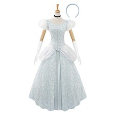 Cinderella Princess Dress Cosplay Costume Outfit Halloween Carnival Party Suit