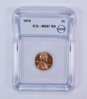 1970 Lincoln Wheat Cent MS67 RD ICG