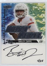 2022 SAGE High Series Next Level Signatures Silver 4/25 Bailey Zappe Auto a8r