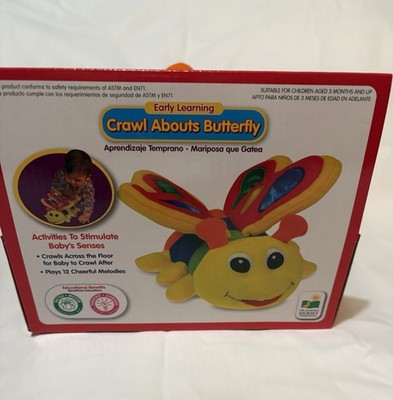 The Learning Journey Crawl Abouts Butterfly Activity Toy, Multicolor, 3 Months+