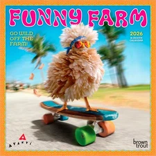 Avanti Funny Farm OFFICIAL | 2026 7x14" (Hanging) Monthly Mini Wall Calendar