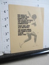 CBS TV show photo 1967 TENNIS CLASSIC Rod Laver Alex Metreveli WSBC ad proof