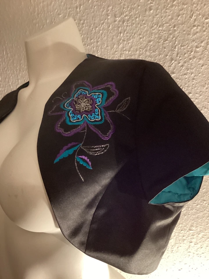 sexy elegantes Bolero Jäckchen Satin - Bild 3 von 4