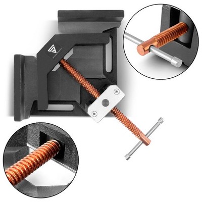 STAHLWERK Schweißwinkelklemme Winkelspanner mit 90° Winkel und 100 mm Maulweite