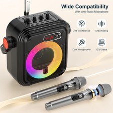 Wireless Microphones Karaoke Portable Speaker for camera tablet smartphone