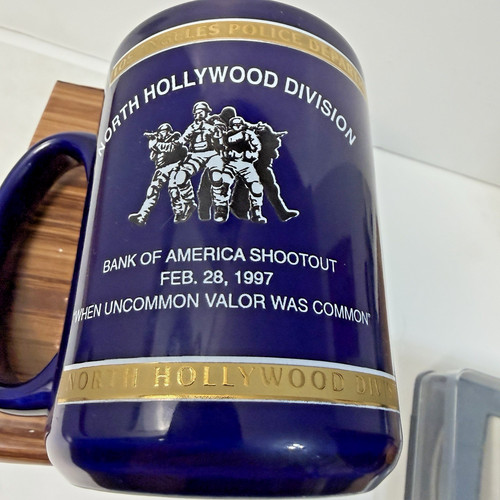 Rare Vintage LAPD North Hollywood Division 15 Mug 1997 North Hollywood Shootout