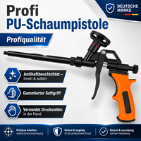 Profi Pu-Schaum Schaumpistole ​Bauschaumpistole Pistole Bauschaum Teflon Antihaf